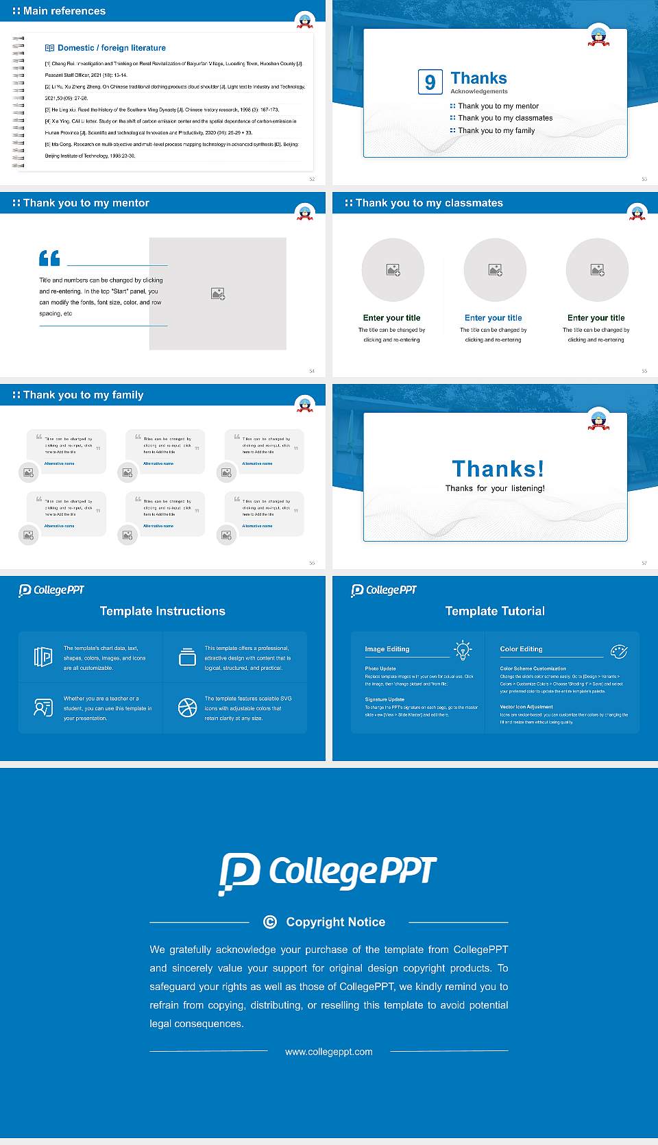 Sikkim University Graduation Thesis Defense PPT Template16:9 ratio PPT effect preview image7