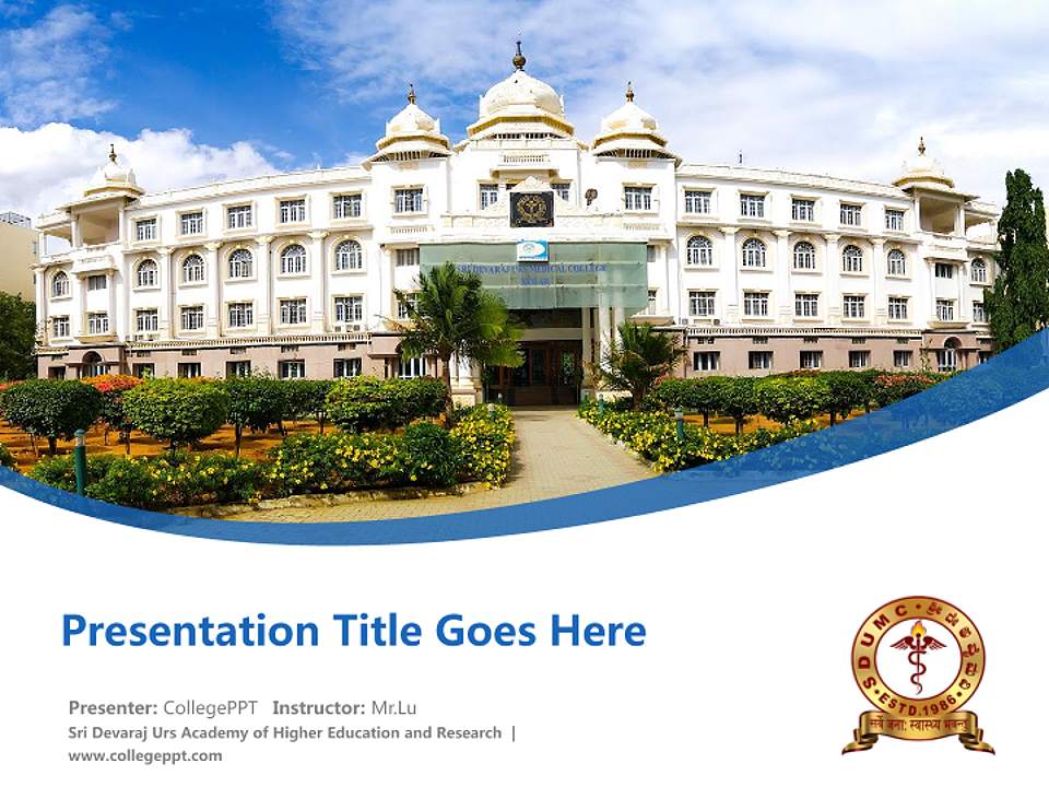 Sri Devaraj Urs Academy of Higher Education and Research Course/Courseware Creation PPT Template4:3 ratio PPT effect preview image5