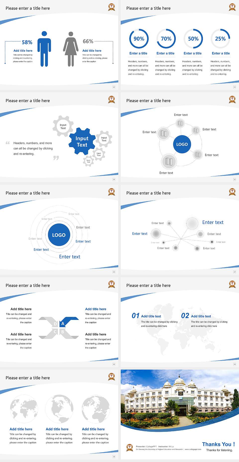 Sri Devaraj Urs Academy of Higher Education and Research Course/Courseware Creation PPT Template4:3 ratio PPT effect preview image4