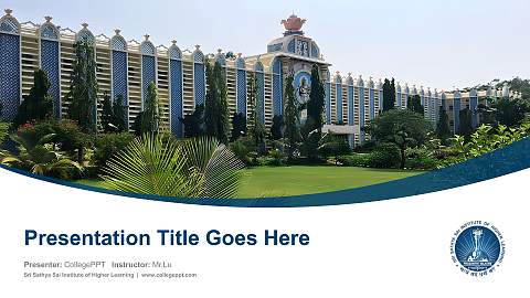 Sri Sathya Sai Institute of Higher Learning Course/Courseware Creation PPT Template