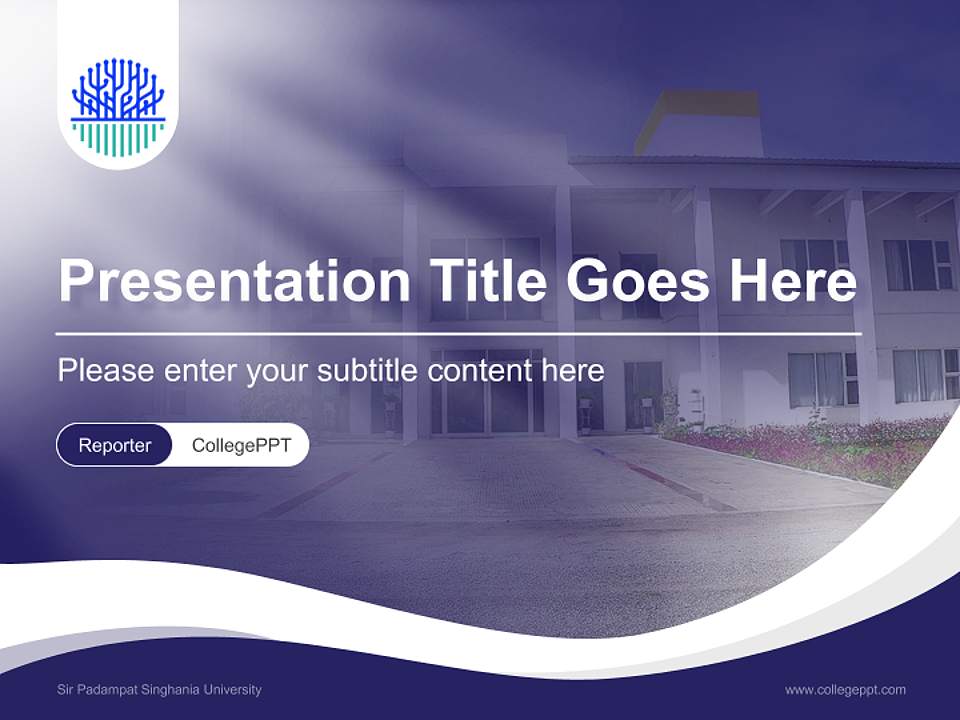 Sir Padampat Singhania University Lecture Sharing and Networking Event PPT Template4:3 ratio PPT effect preview image4