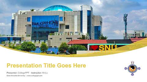 Sister Nivedita University Course/Courseware Creation PPT Template