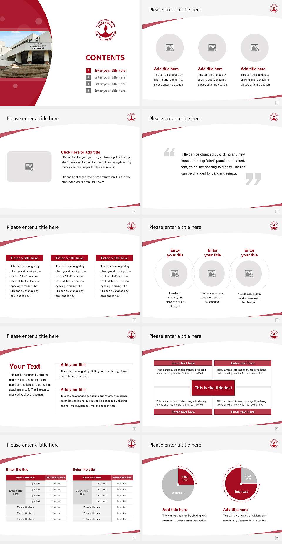 Somaiya Vidyavihar University Course/Courseware Creation PPT Template4:3 ratio PPT effect preview image2