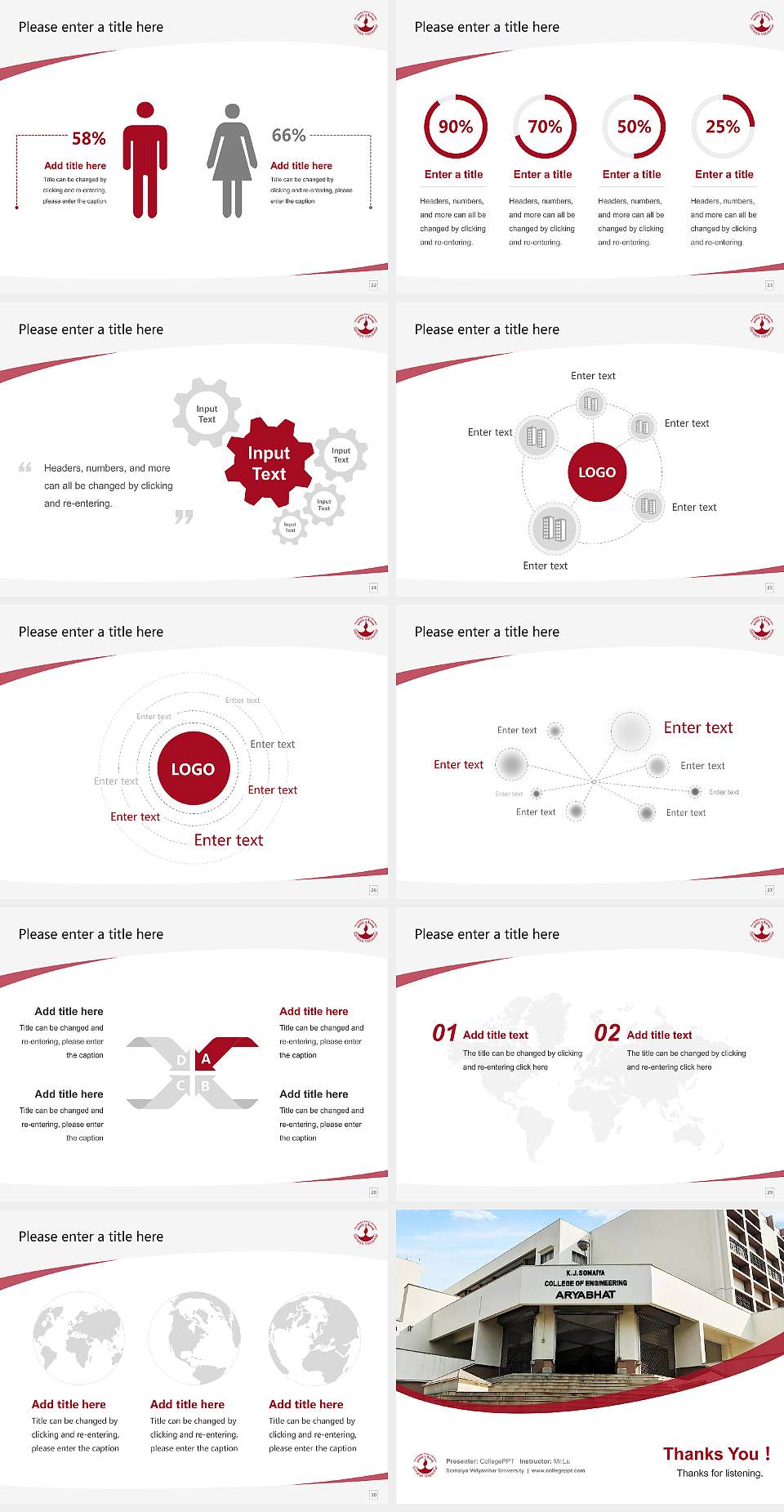 Somaiya Vidyavihar University Course/Courseware Creation PPT Template4:3 ratio PPT effect preview image4