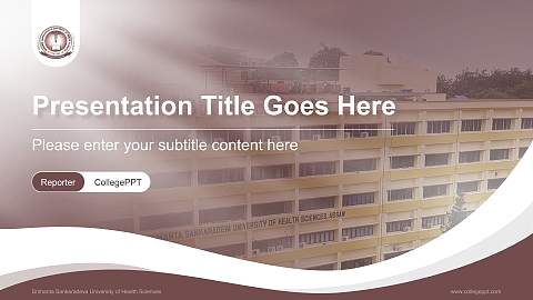 Srimanta Sankaradeva University of Health Sciences Lecture Sharing and Networking Event PPT Template