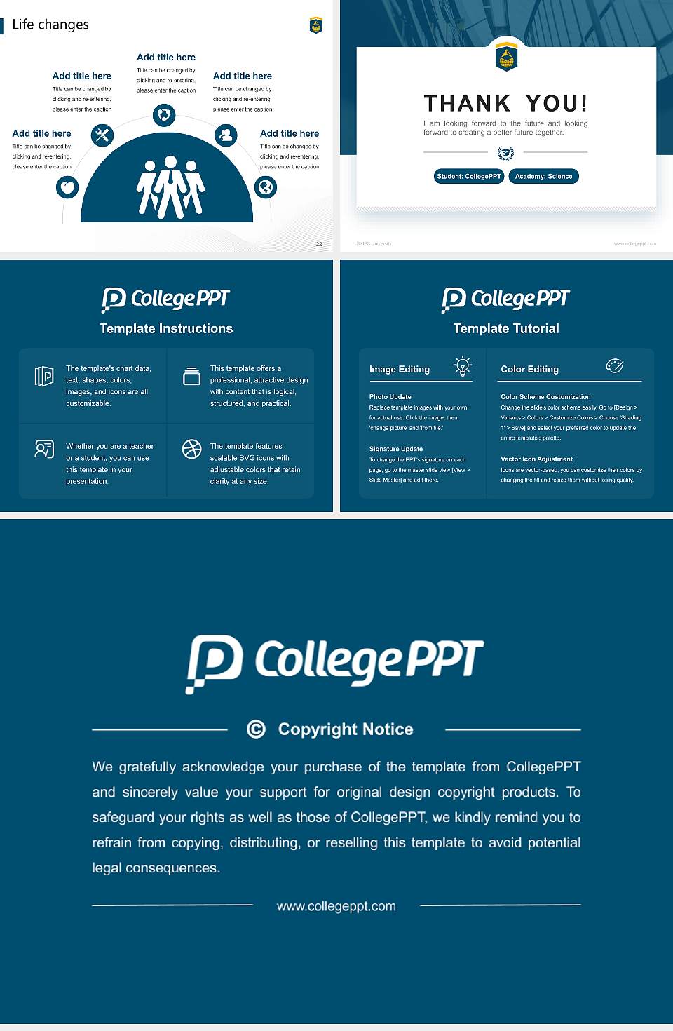 SKIPS University National Scholarship Defense PPT Template4:3 ratio PPT effect preview image4
