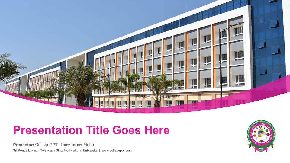 Sri Konda Laxman Telangana State Horticultural University Course/Courseware Creation PPT Template16:9 ratio PPT effect preview image
