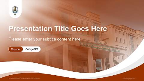Sri Venkateswara Institute of Medical Sciences Lecture Sharing and Networking Event PPT Template