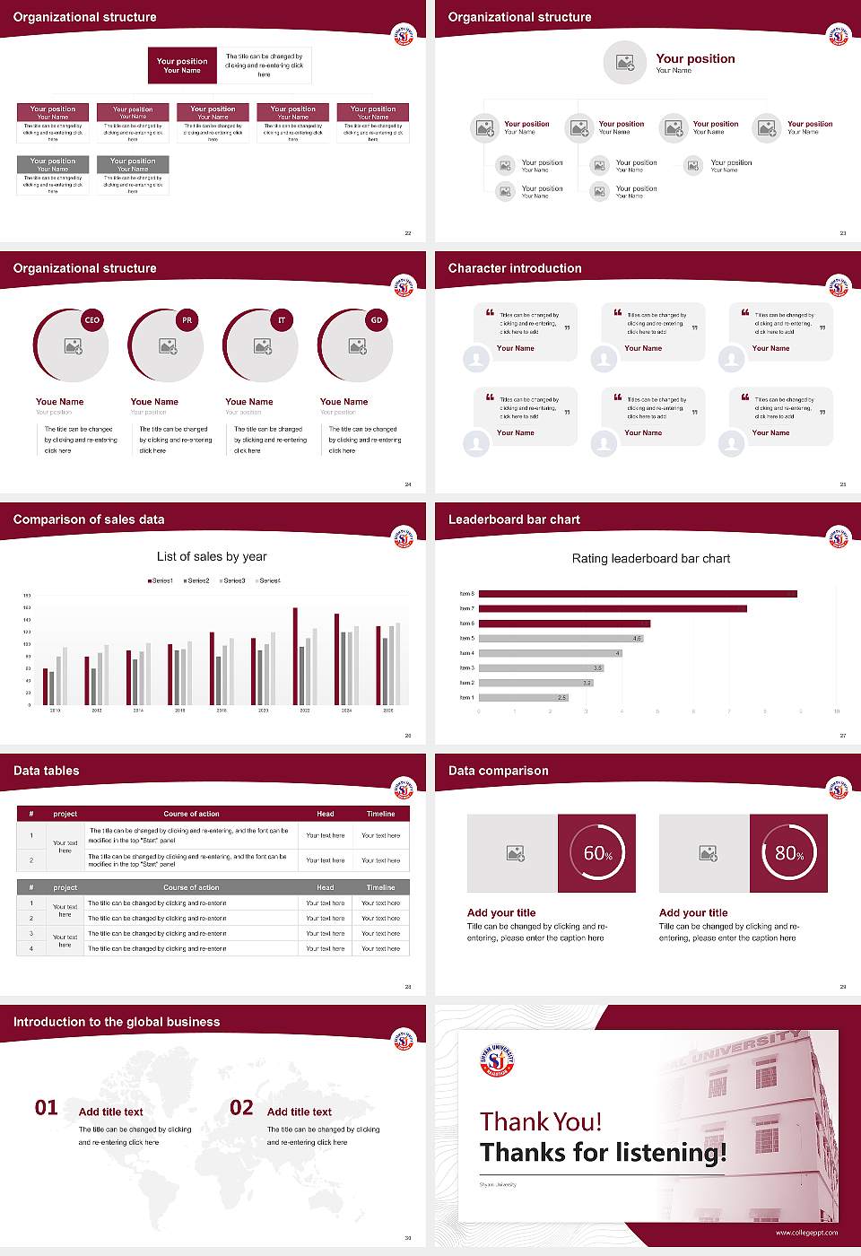 Shyam University Academic Presentation/Research Findings Report PPT Template16:9 ratio PPT effect preview image4