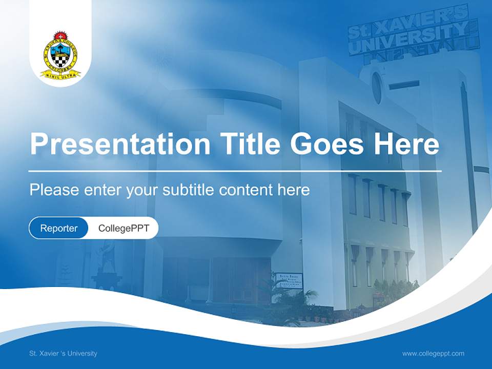 St. Xavier ‘s University Lecture Sharing and Networking Event PPT Template4:3 ratio PPT effect preview image4