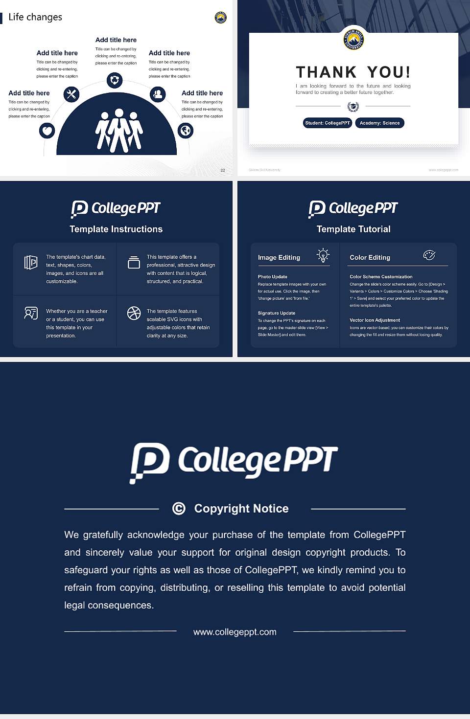 Sikkim Skill University National Scholarship Defense PPT Template4:3 ratio PPT effect preview image4