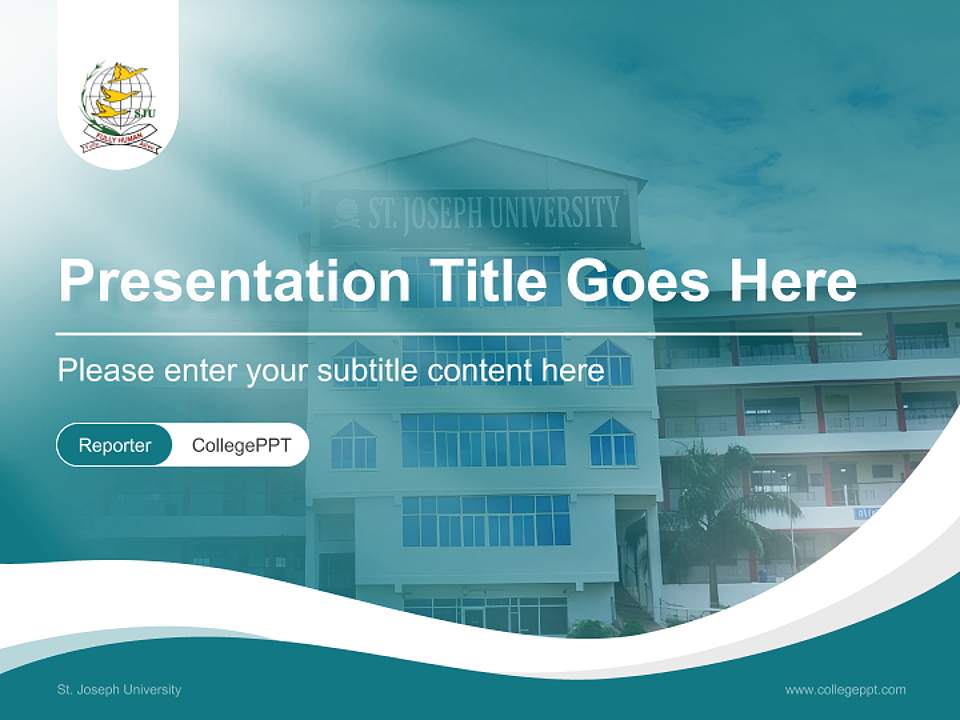 St. Joseph University Lecture Sharing and Networking Event PPT Template4:3 ratio PPT effect preview image4