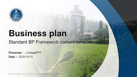 Sri Sathya Sai Institute of Higher Learning Competition/Entrepreneurship Contest PPT Template