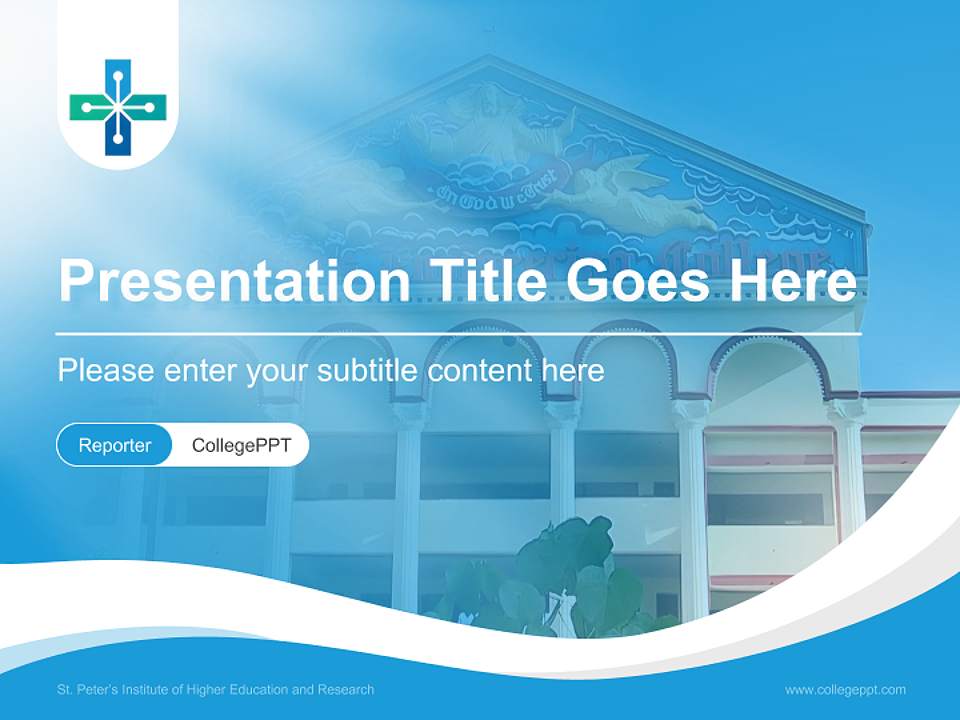 St. Peter’s Institute of Higher Education and Research Lecture Sharing and Networking Event PPT Template4:3 ratio PPT effect preview image4