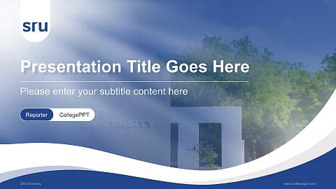 SR University Lecture Sharing and Networking Event PPT Template