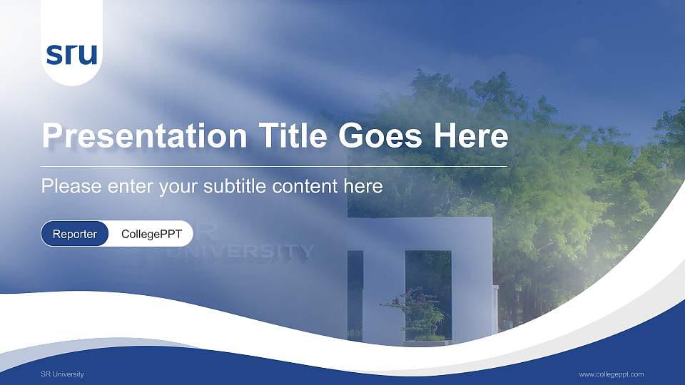 SR University Lecture Sharing and Networking Event PPT Template16:9 ratio PPT effect preview image