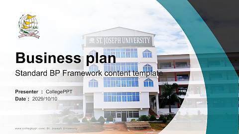 St. Joseph University Competition/Entrepreneurship Contest PPT Template