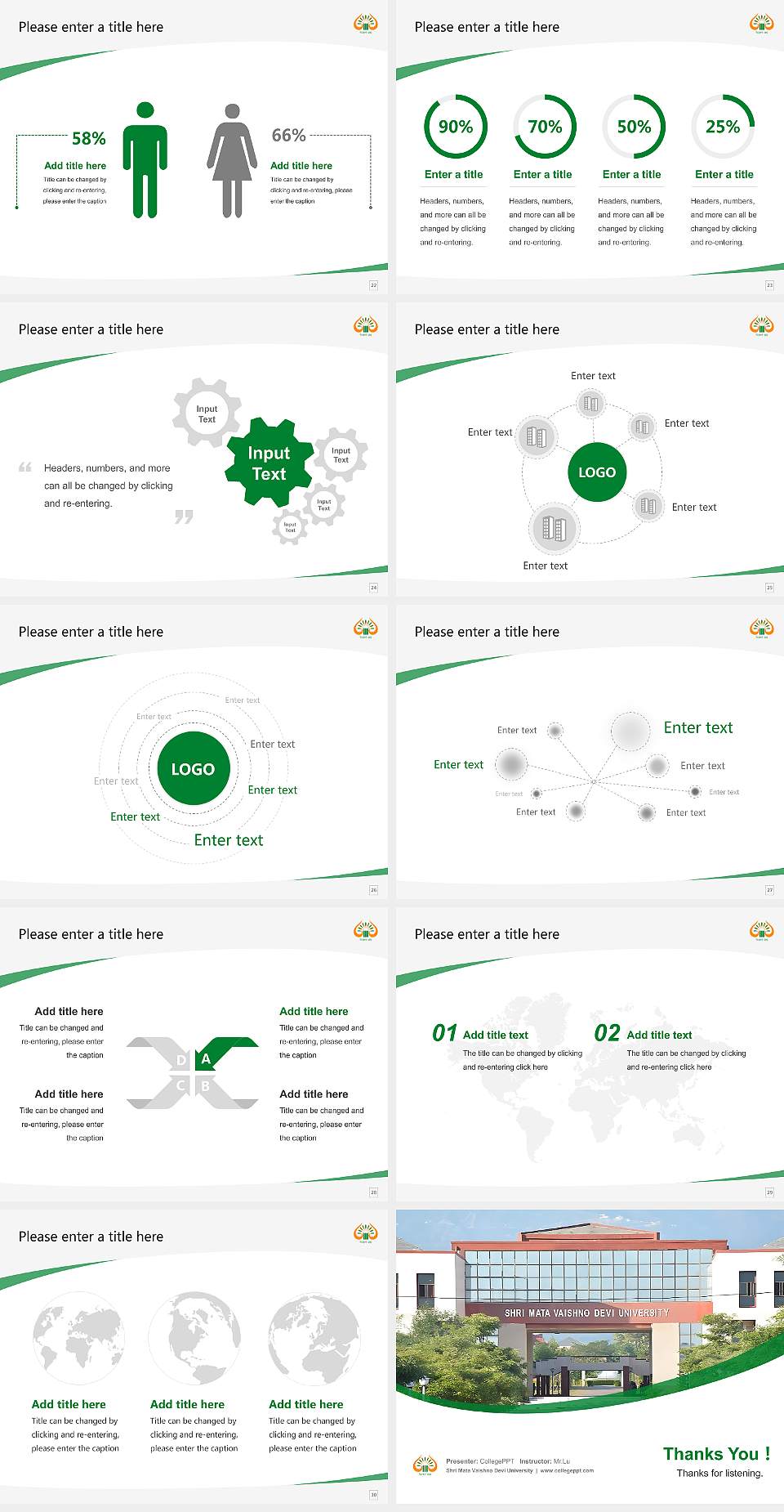 Shri Mata Vaishno Devi University Course/Courseware Creation PPT Template4:3 ratio PPT effect preview image4