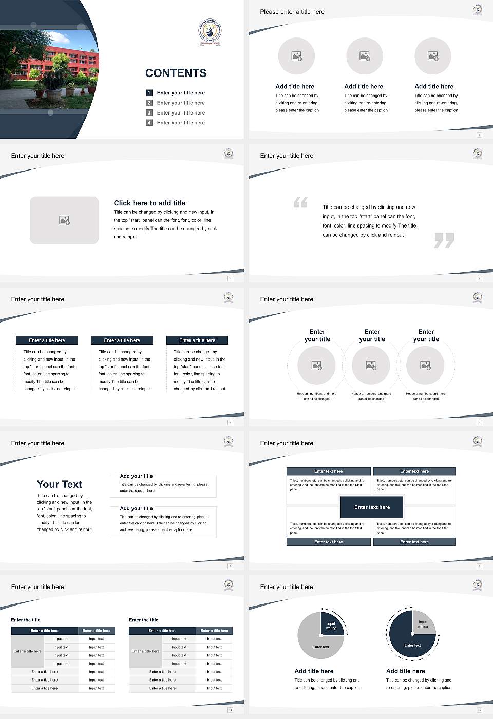 Shri Krishna AYUSH University Course/Courseware Creation PPT Template16:9 ratio PPT effect preview image2
