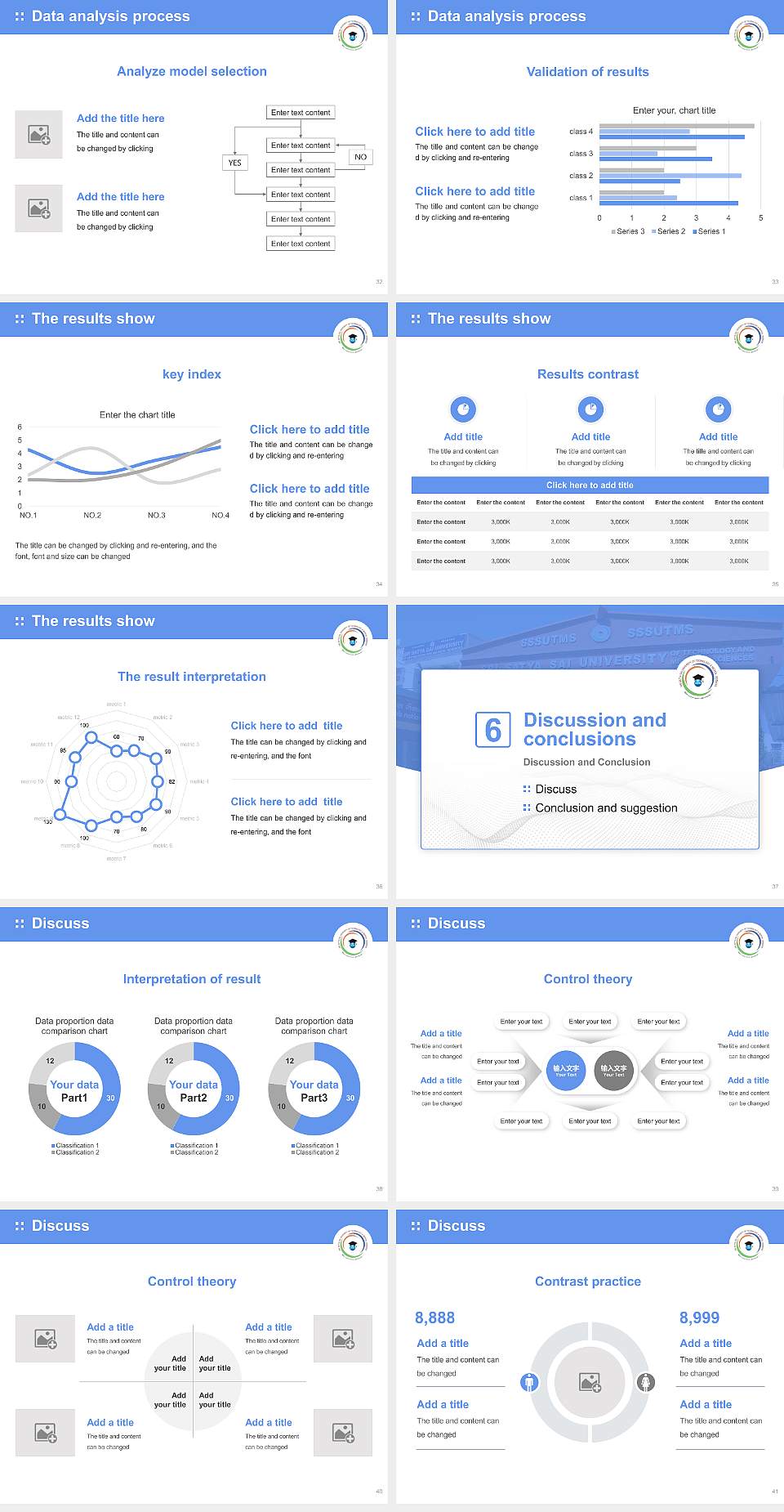 Sri Satya Sai University of Technology & Medical Sciences Graduation Thesis Defense PPT Template4:3 ratio PPT effect preview image5