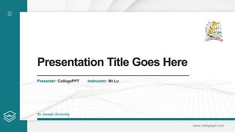 St. Joseph University Thesis Proposal/Graduation Defense PPT Template