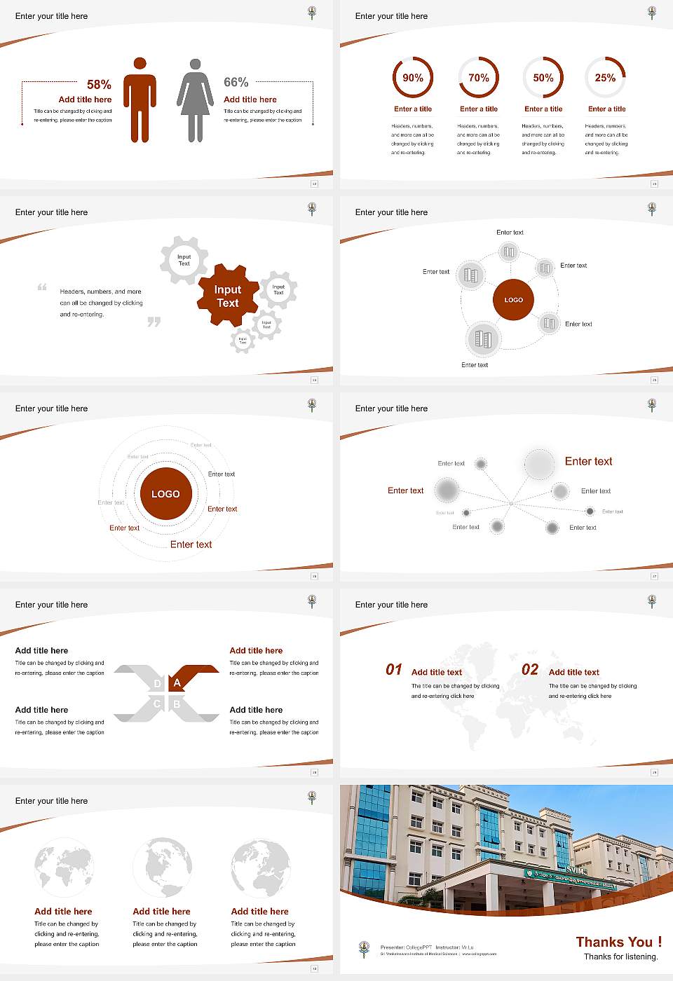 Sri Venkateswara Institute of Medical Sciences Course/Courseware Creation PPT Template16:9 ratio PPT effect preview image4