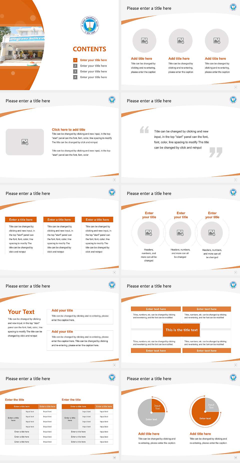 Sri Venkateswara Vedic University Course/Courseware Creation PPT Template4:3 ratio PPT effect preview image2