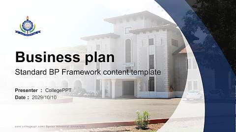 Spicer Adventist University Competition/Entrepreneurship Contest PPT Template