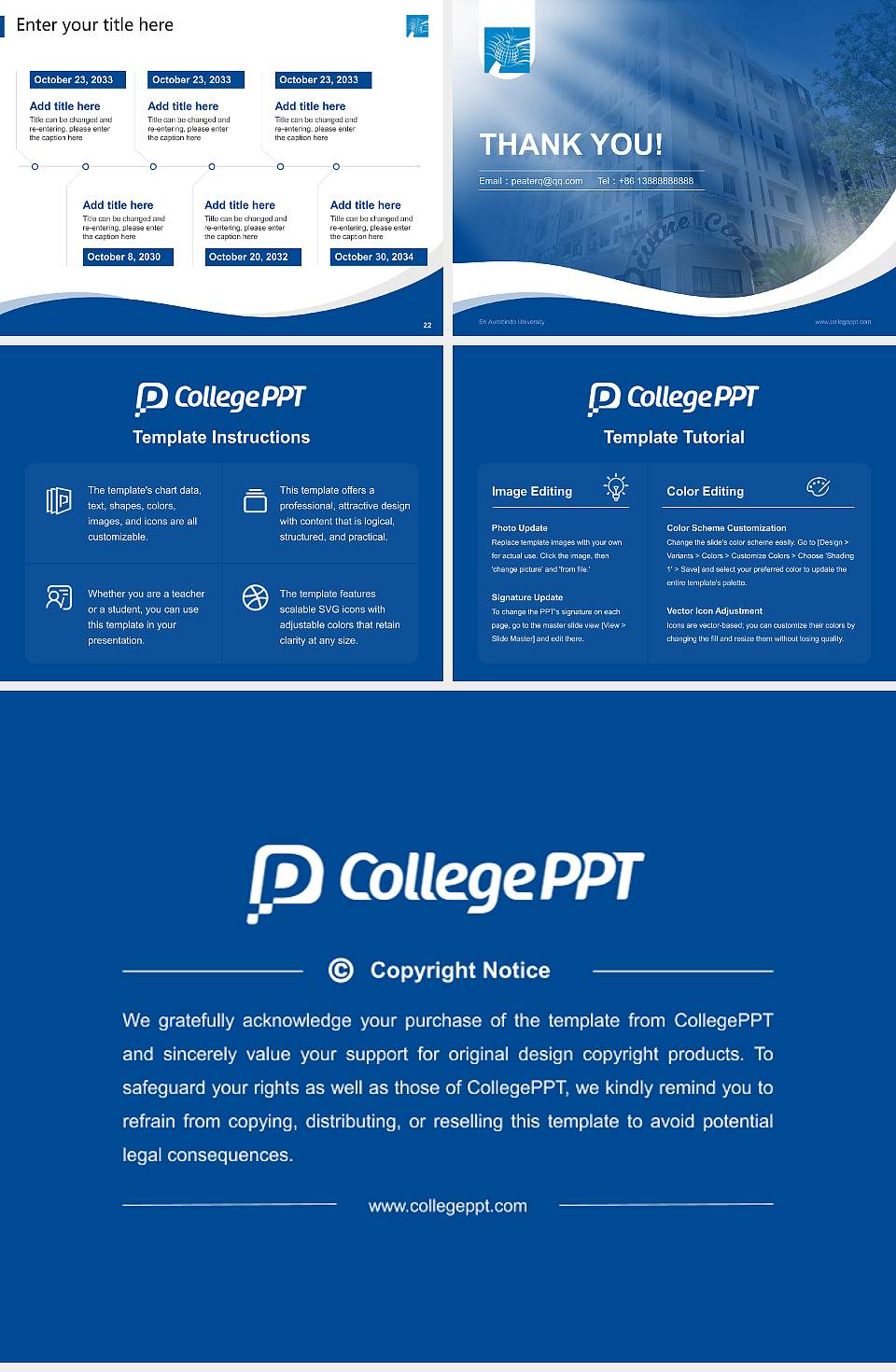 Sri Aurobindo University Lecture Sharing and Networking Event PPT Template4:3 ratio PPT effect preview image4