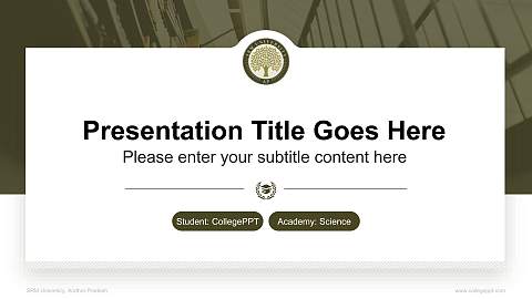 SRM University, Andhra Pradesh National Scholarship Defense PPT Template