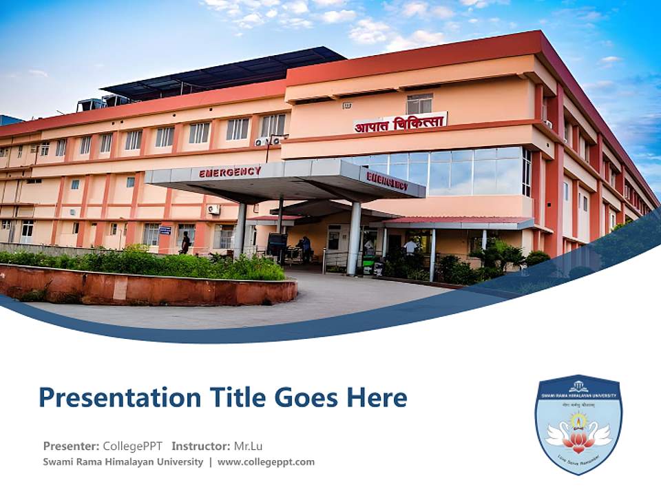 Swami Rama Himalayan University Course/Courseware Creation PPT Template4:3 ratio PPT effect preview image5