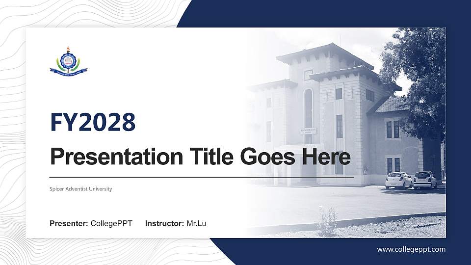 Spicer Adventist University Academic Presentation/Research Findings Report PPT Template16:9 ratio PPT effect preview image