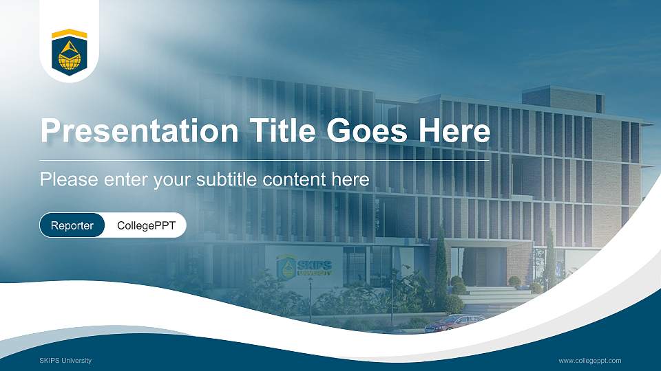 SKIPS University Lecture Sharing and Networking Event PPT Template16:9 ratio PPT effect preview image