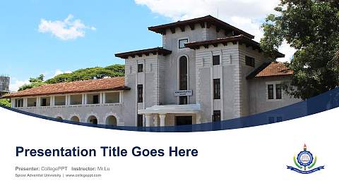 Spicer Adventist University Course/Courseware Creation PPT Template