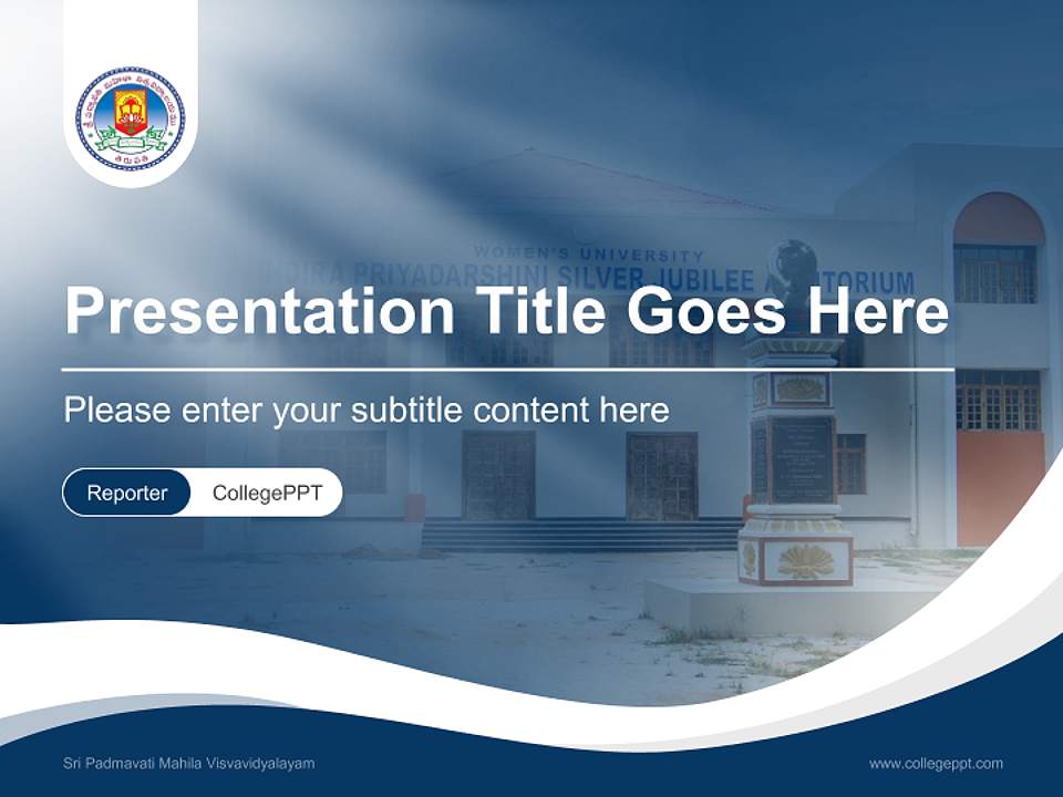 Sri Padmavati Mahila Visvavidyalayam Lecture Sharing and Networking Event PPT Template4:3 ratio PPT effect preview image4