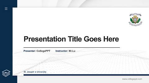 St. Joseph ‘s University Thesis Proposal/Graduation Defense PPT Template