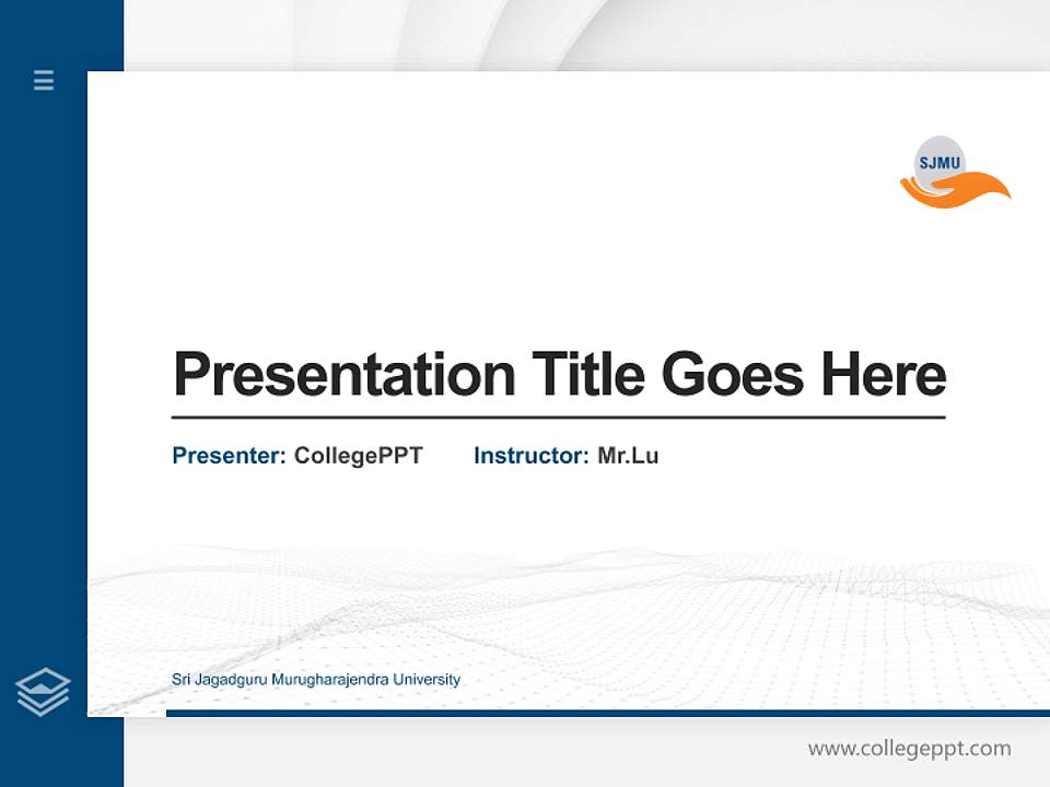 Sri Jagadguru Murugharajendra University Thesis Proposal/Graduation Defense PPT Template4:3 ratio PPT effect preview image5