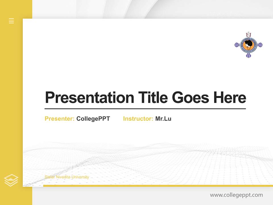 Sister Nivedita University Thesis Proposal/Graduation Defense PPT Template4:3 ratio PPT effect preview image5