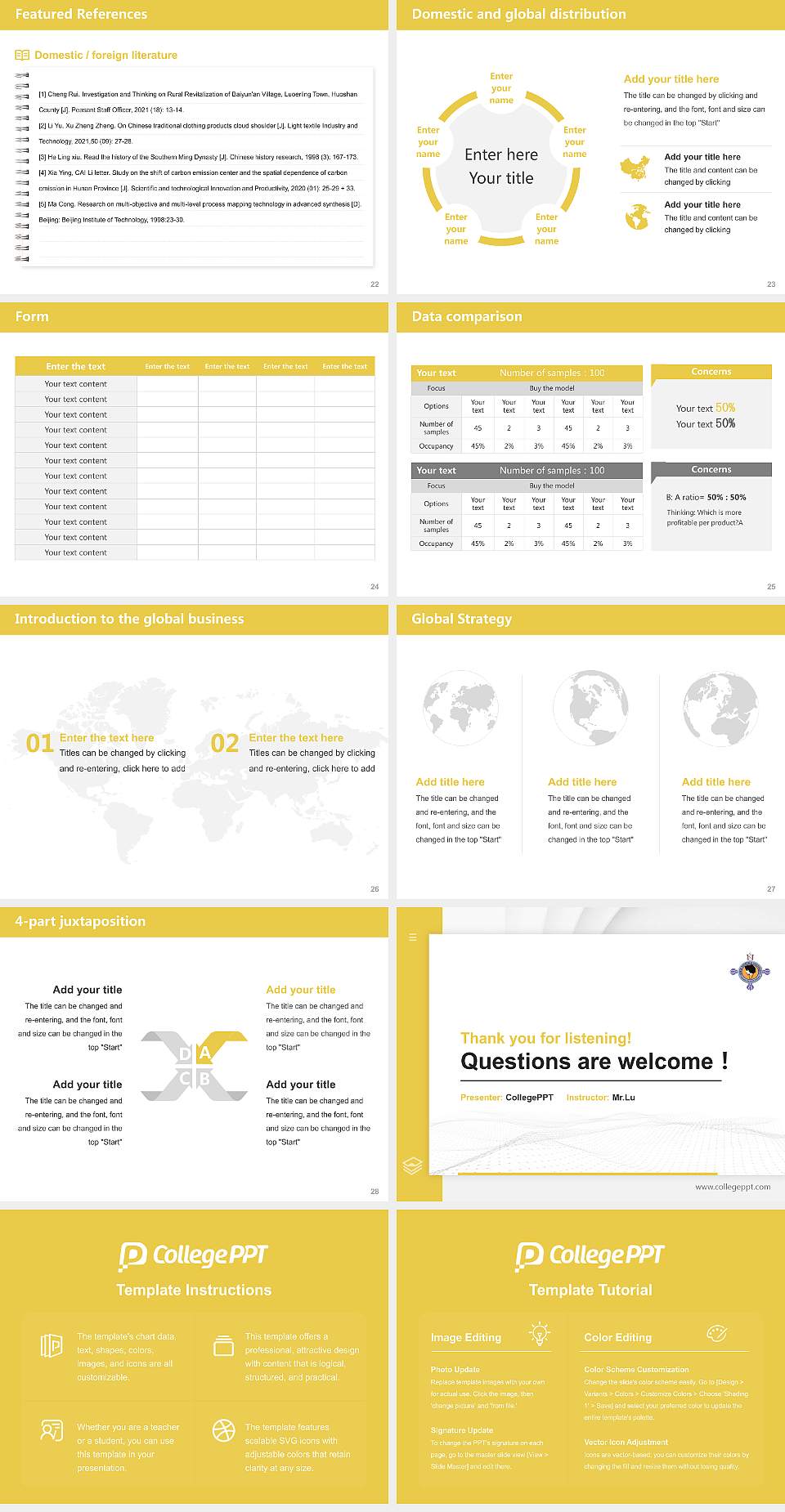 Sister Nivedita University Thesis Proposal/Graduation Defense PPT Template4:3 ratio PPT effect preview image4