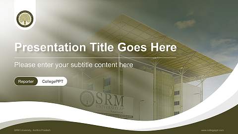 SRM University, Andhra Pradesh Lecture Sharing and Networking Event PPT Template