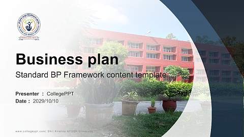 Shri Krishna AYUSH University Competition/Entrepreneurship Contest PPT Template