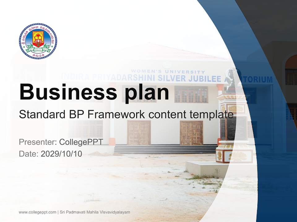 Sri Padmavati Mahila Visvavidyalayam Competition/Entrepreneurship Contest PPT Template4:3 ratio PPT effect preview image9