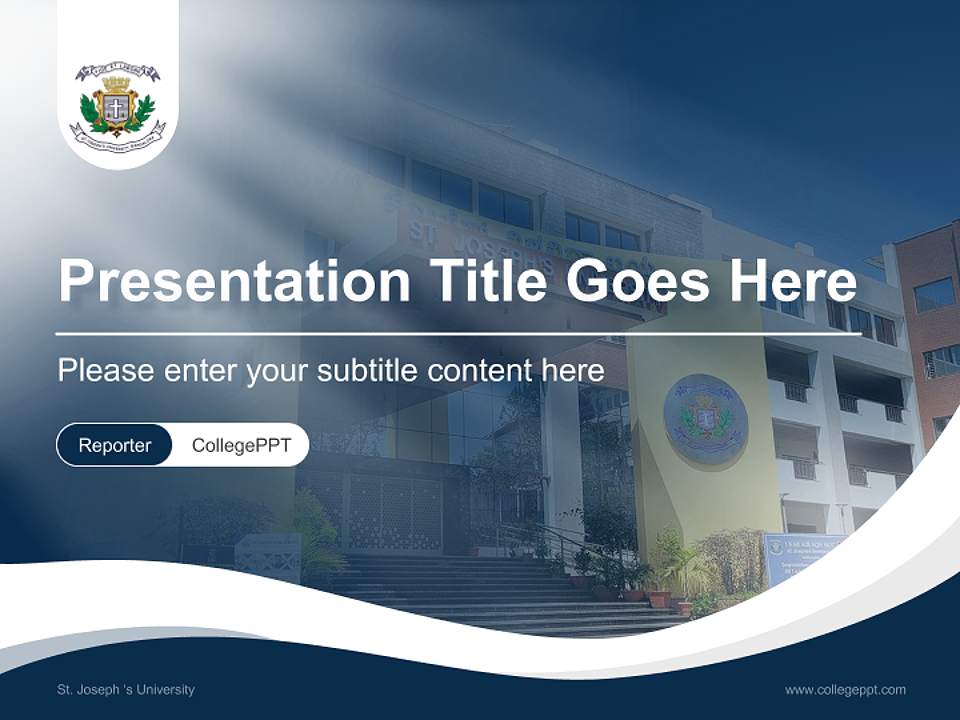 St. Joseph ‘s University Lecture Sharing and Networking Event PPT Template4:3 ratio PPT effect preview image4