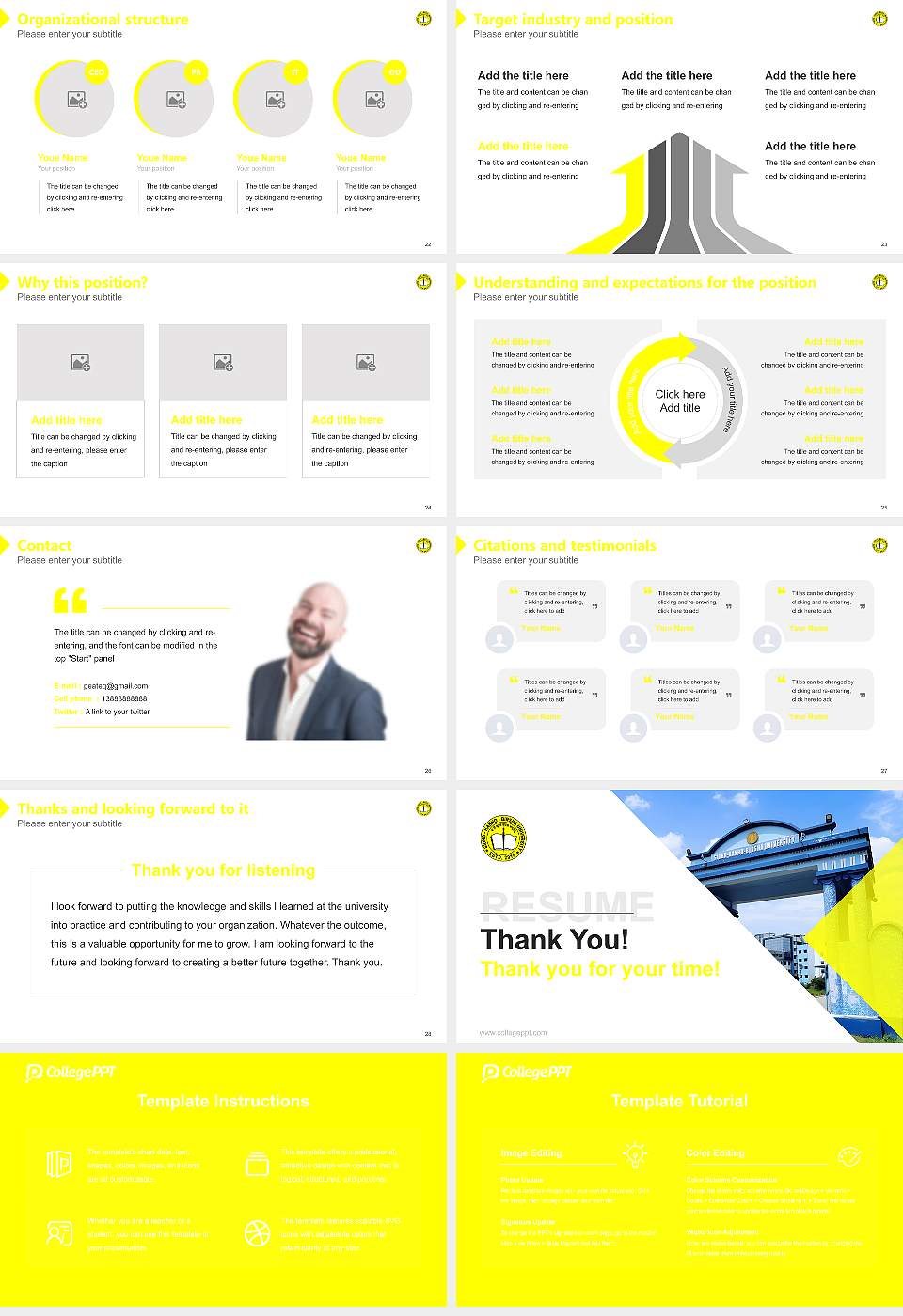 Sidho-Kanho-Birsha University Resume PPT Template16:9 ratio PPT effect preview image4