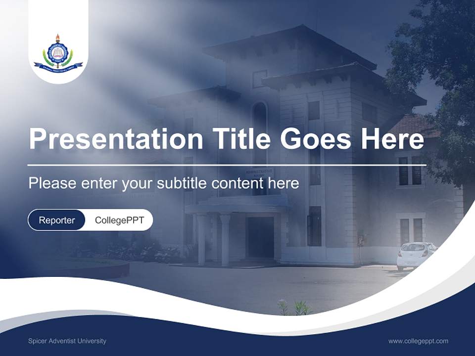 Spicer Adventist University Lecture Sharing and Networking Event PPT Template4:3 ratio PPT effect preview image4