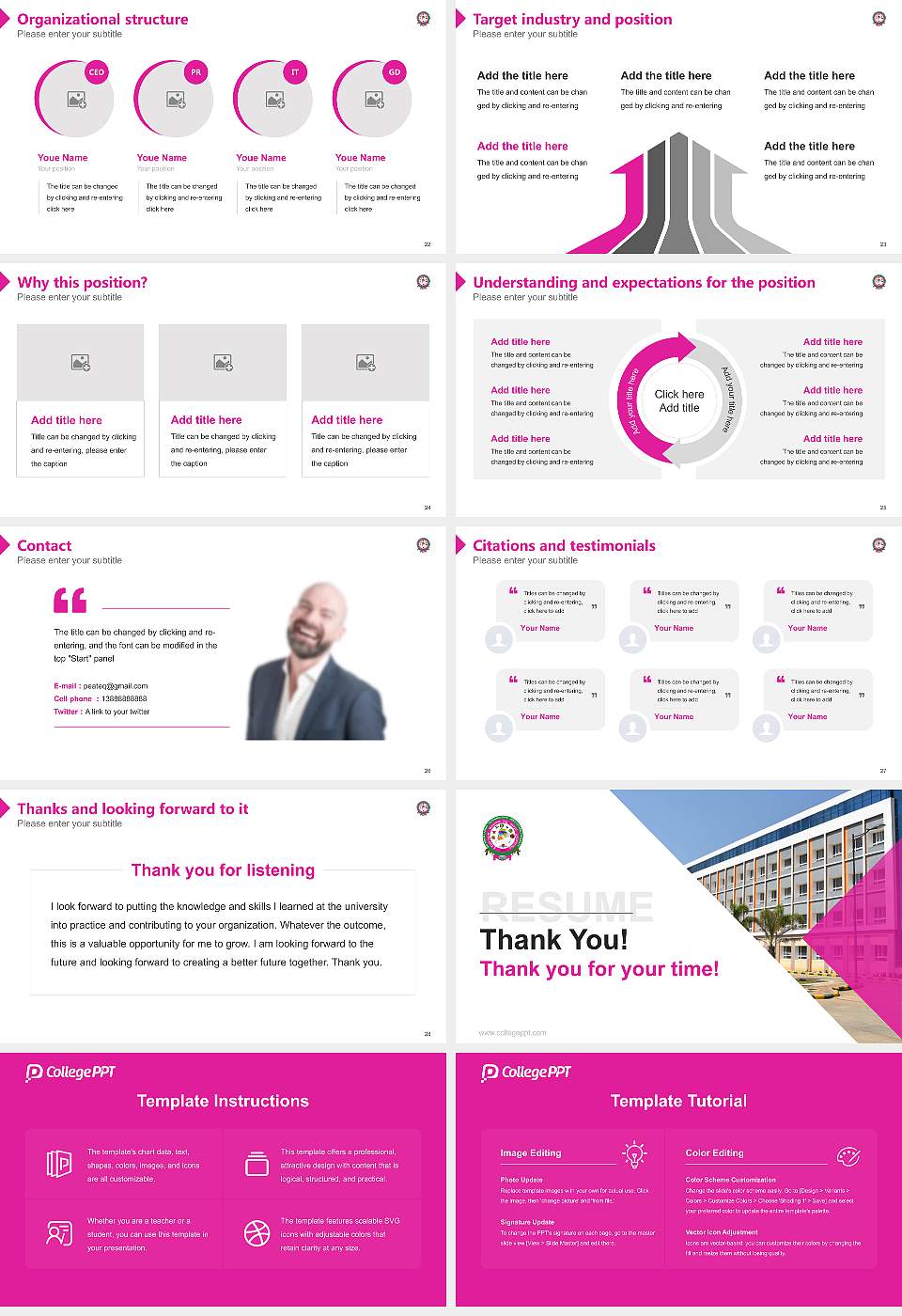 Sri Konda Laxman Telangana State Horticultural University Resume PPT Template16:9 ratio PPT effect preview image4