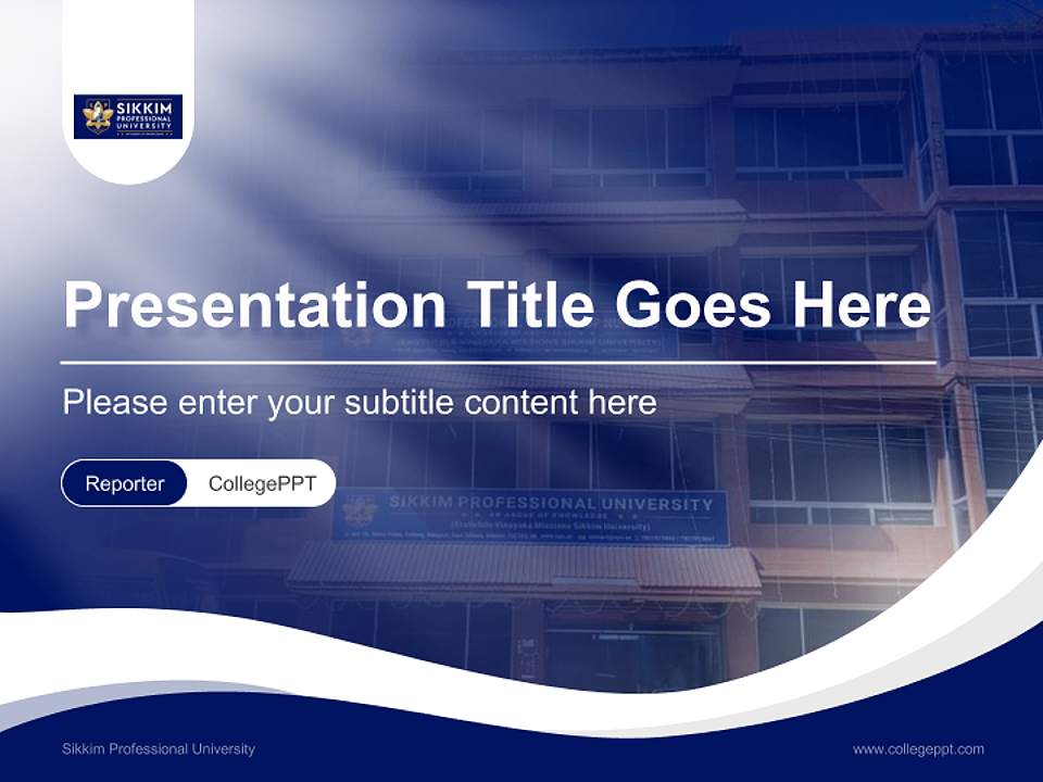 Sikkim Professional University Lecture Sharing and Networking Event PPT Template4:3 ratio PPT effect preview image4