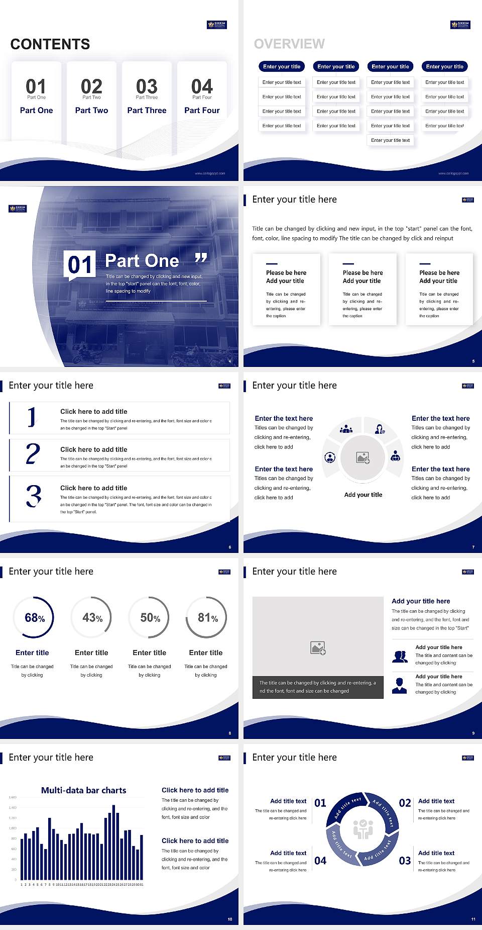 Sikkim Professional University Lecture Sharing and Networking Event PPT Template4:3 ratio PPT effect preview image2