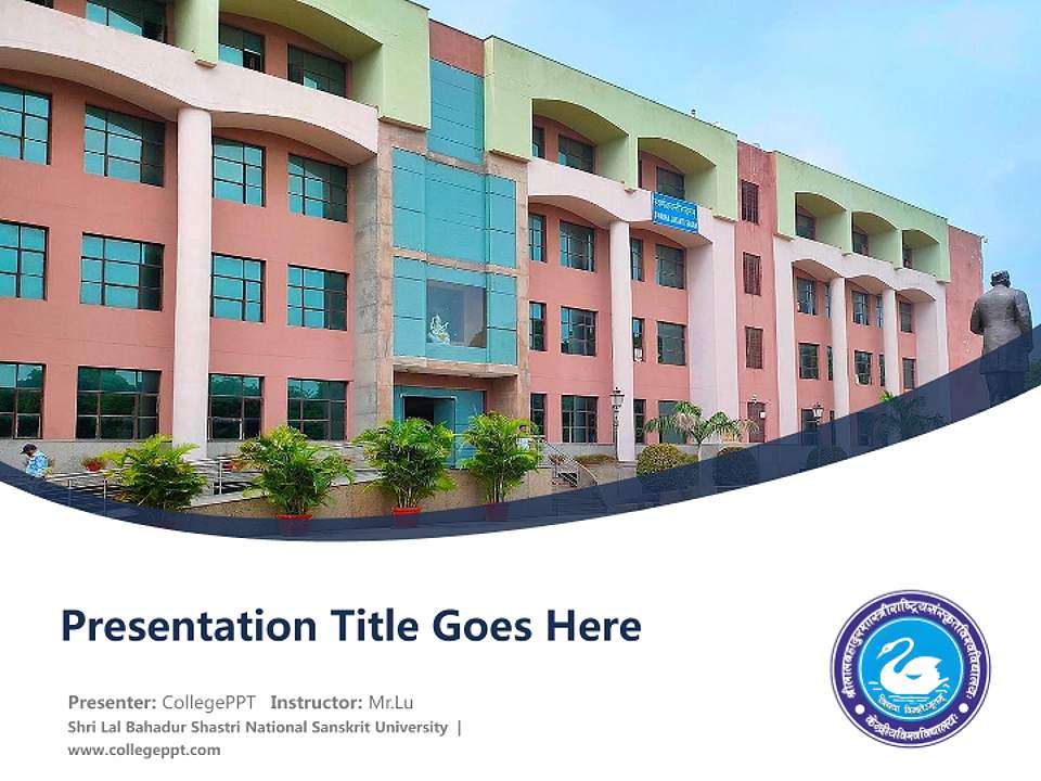 Shri Lal Bahadur Shastri National Sanskrit University Course/Courseware Creation PPT Template4:3 ratio PPT effect preview image5