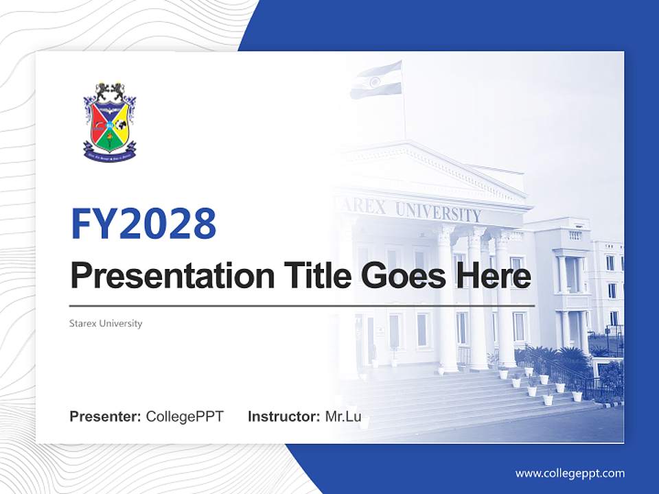 Starex University Academic Presentation/Research Findings Report PPT Template4:3 ratio PPT effect preview image5